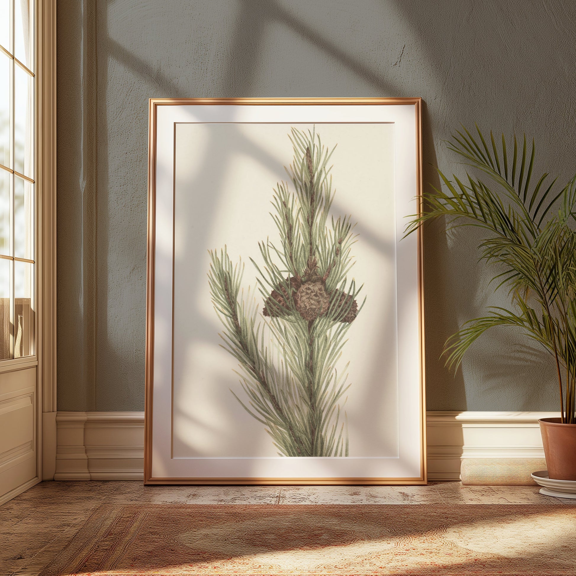 Premium Poster of Botanical Pine Tree Wall Art Print Posters
