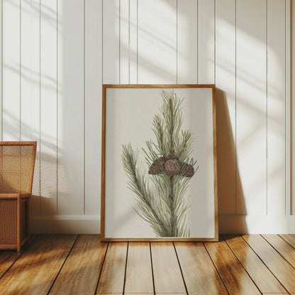 Premium Poster of Botanical Pine Tree Wall Art Print Posters