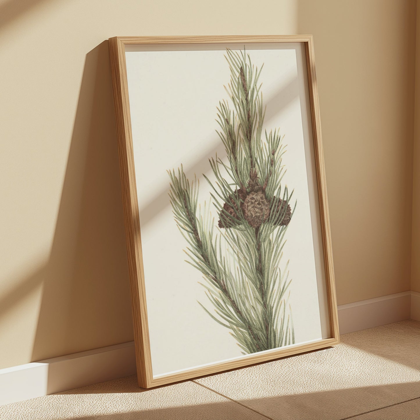 Premium Poster of Botanical Pine Tree Wall Art Print Posters