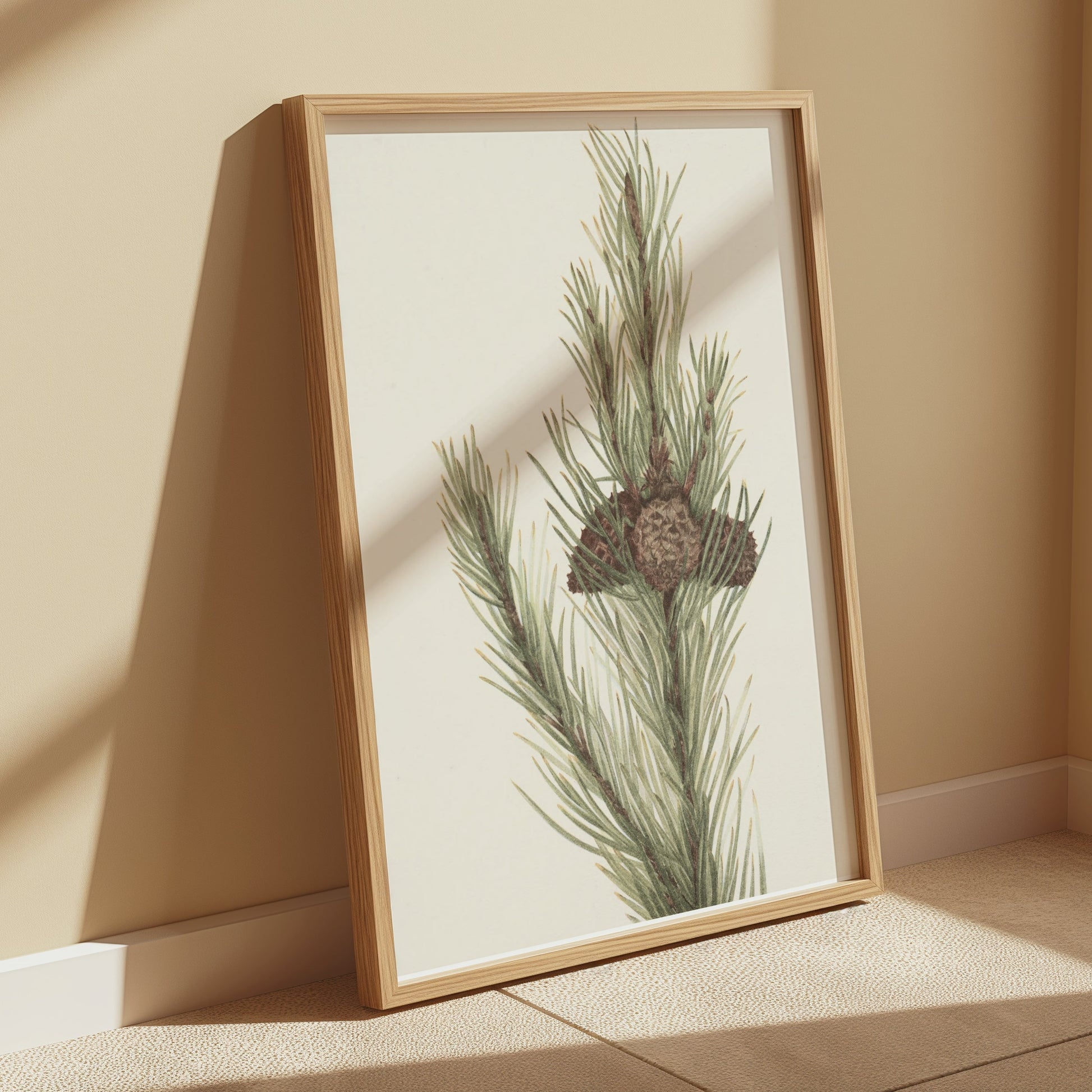 Premium Poster of Botanical Pine Tree Wall Art Print Posters