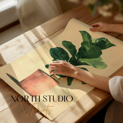Premium Poster of Botanical Potted Plant Artwork for Home Decor Posters
