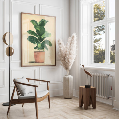 Premium Poster of Botanical Potted Plant Artwork for Home Decor Posters