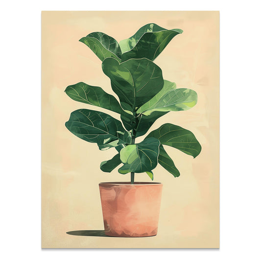 Premium Poster of Botanical Potted Plant Artwork for Home Decor Posters