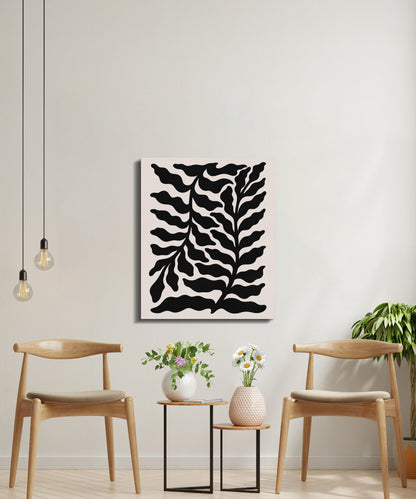 Premium Poster of Botanical Style Floral Wall Art Canvas Wraps