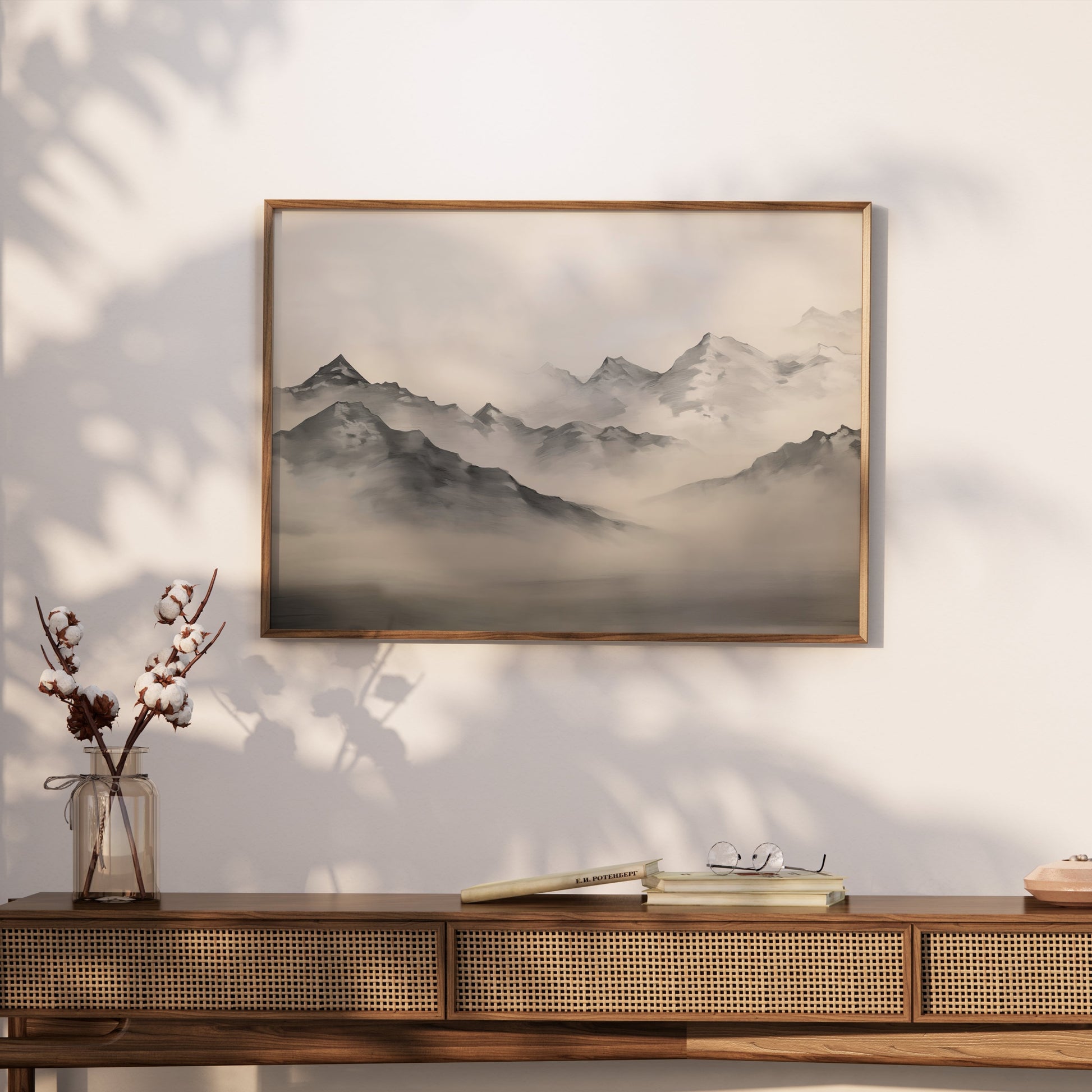 Premium Poster of Breathtaking Mountain Landscape Art for Home Posters