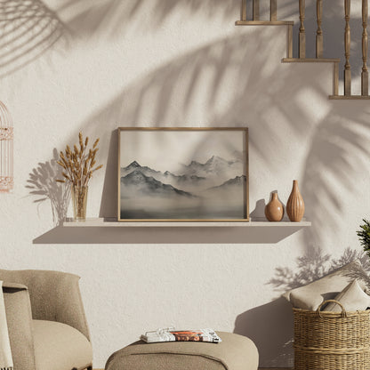 Premium Poster of Breathtaking Mountain Landscape Art for Home Posters
