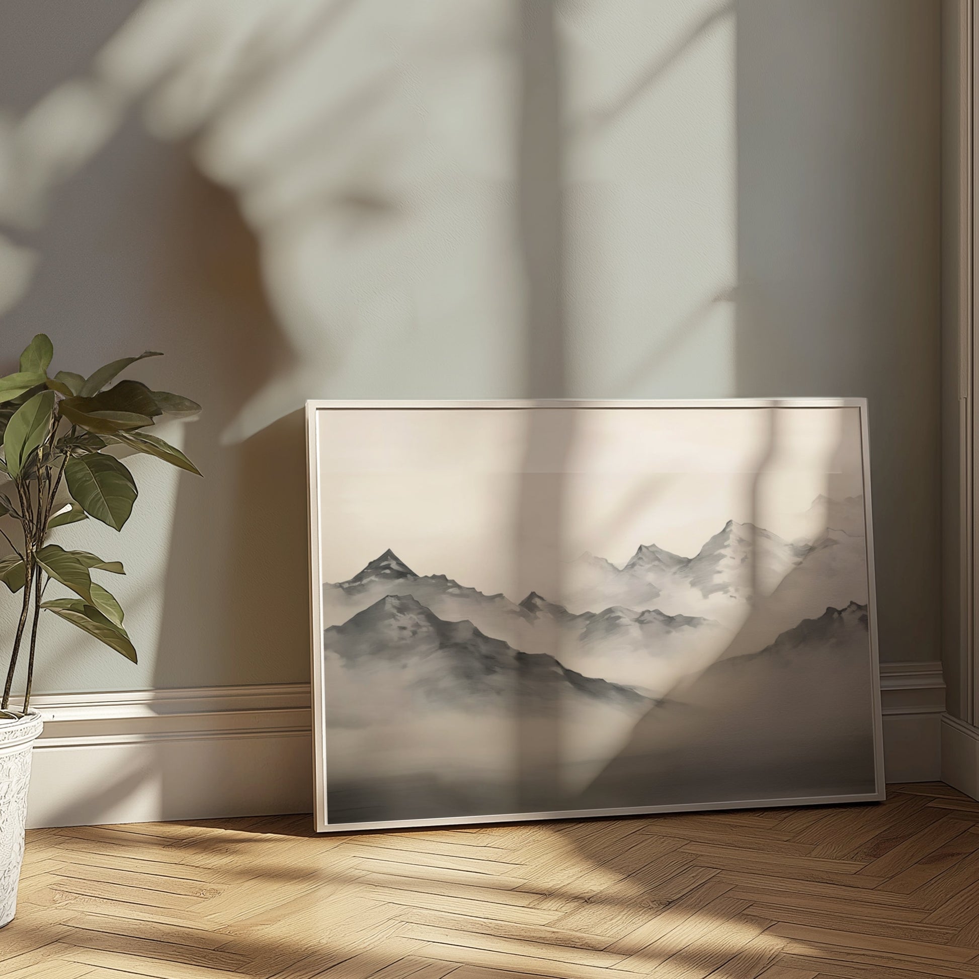 Premium Poster of Breathtaking Mountain Landscape Art for Home Posters
