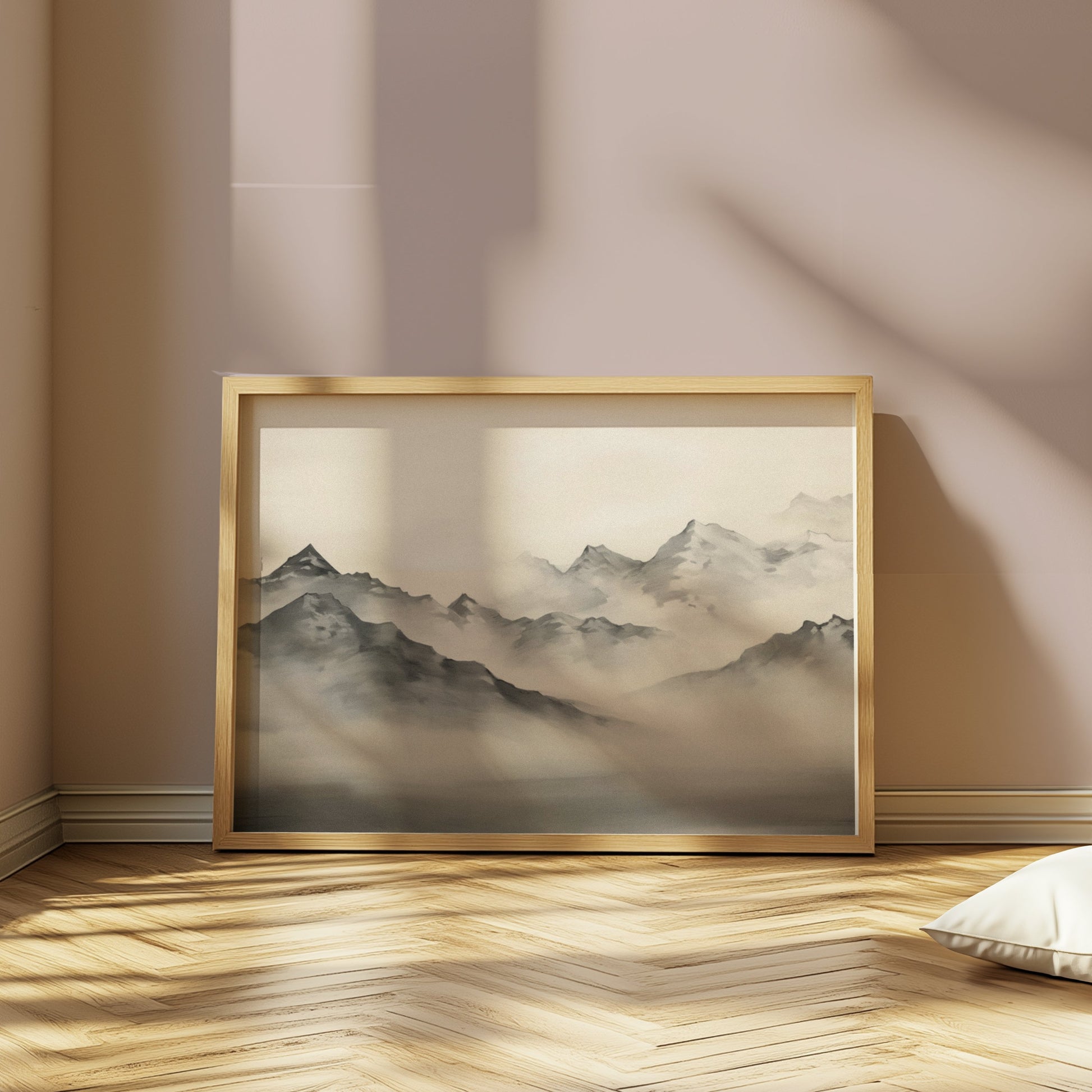 Premium Poster of Breathtaking Mountain Landscape Art for Home Posters