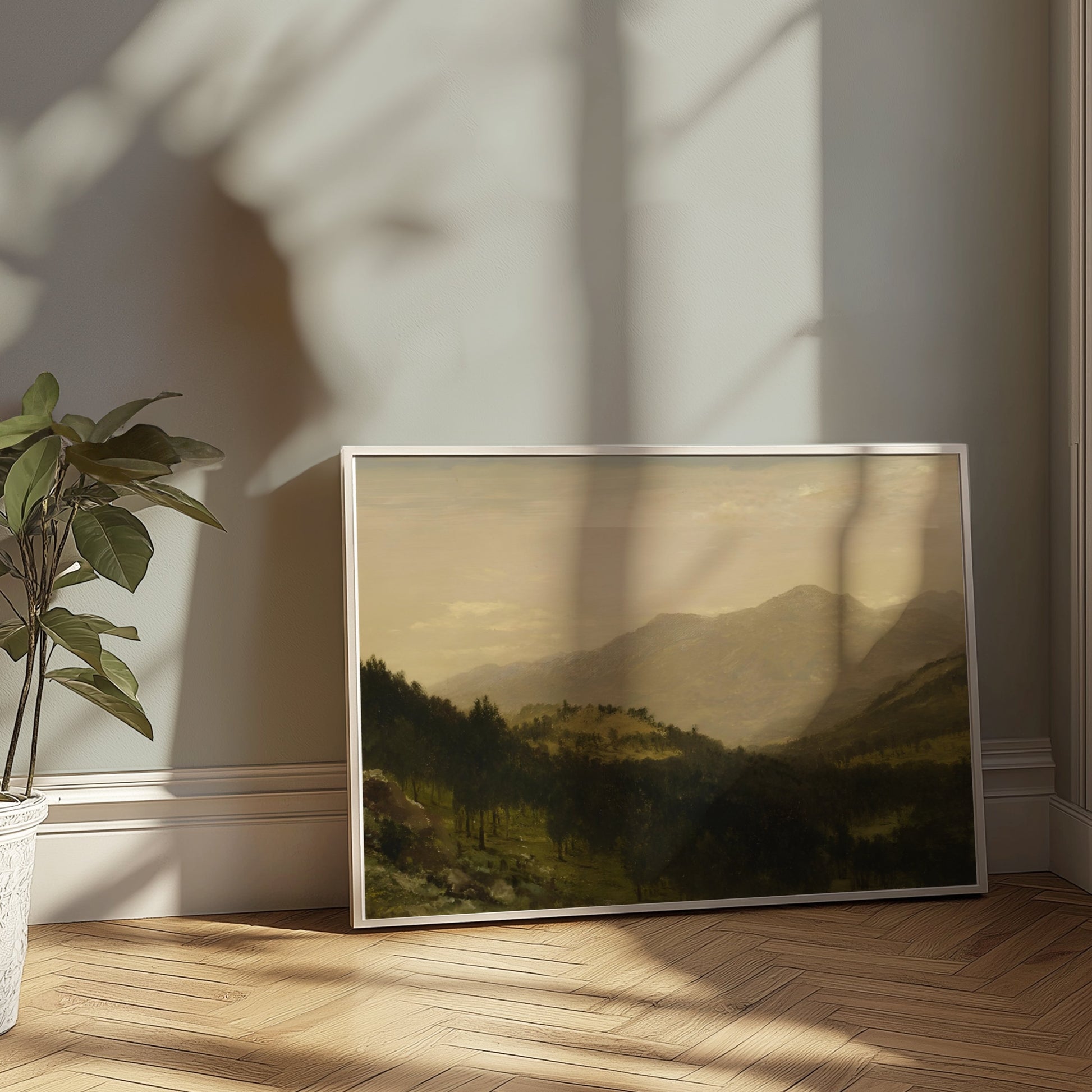 Premium Poster of Breathtaking Mountain Landscape in Natural Colors Posters