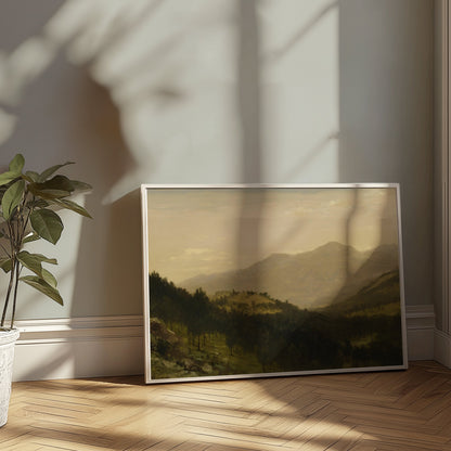 Premium Poster of Breathtaking Mountain Landscape in Natural Colors Posters