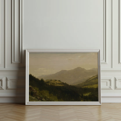 Premium Poster of Breathtaking Mountain Landscape in Natural Colors Posters