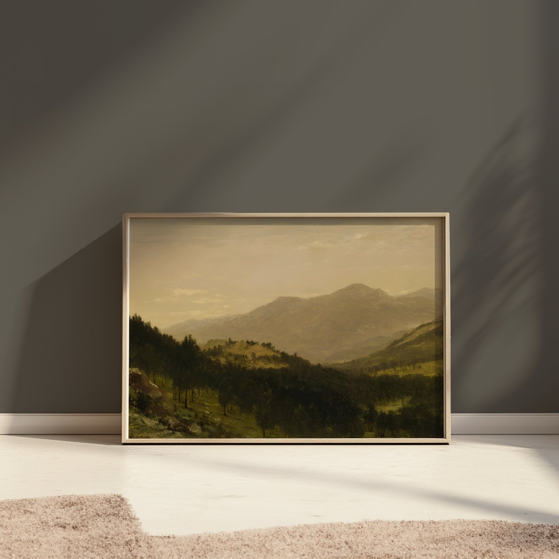 Premium Poster of Breathtaking Mountain Landscape in Natural Colors Posters