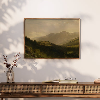 Premium Poster of Breathtaking Mountain Landscape in Natural Colors Posters