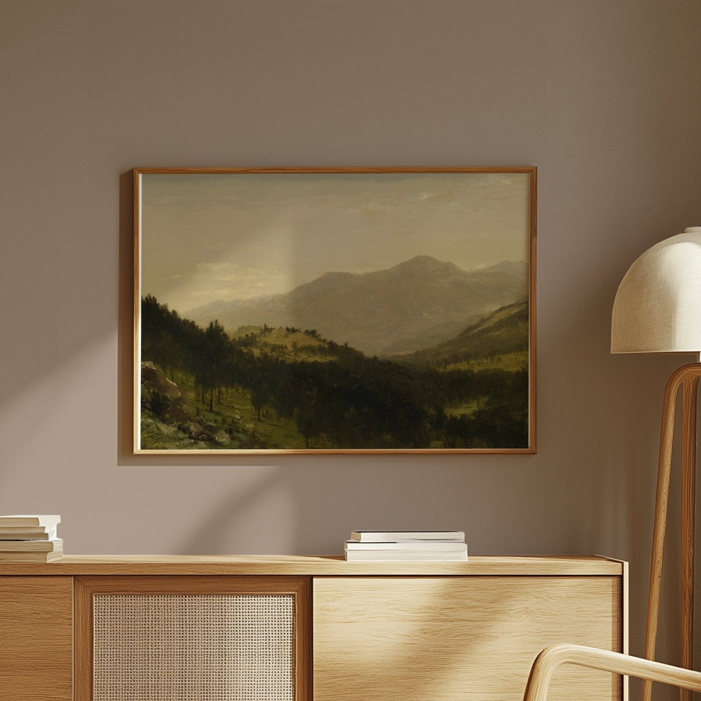 Premium Poster of Breathtaking Mountain Landscape in Natural Colors Posters