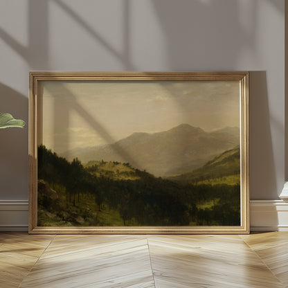 Premium Poster of Breathtaking Mountain Landscape in Natural Colors Posters