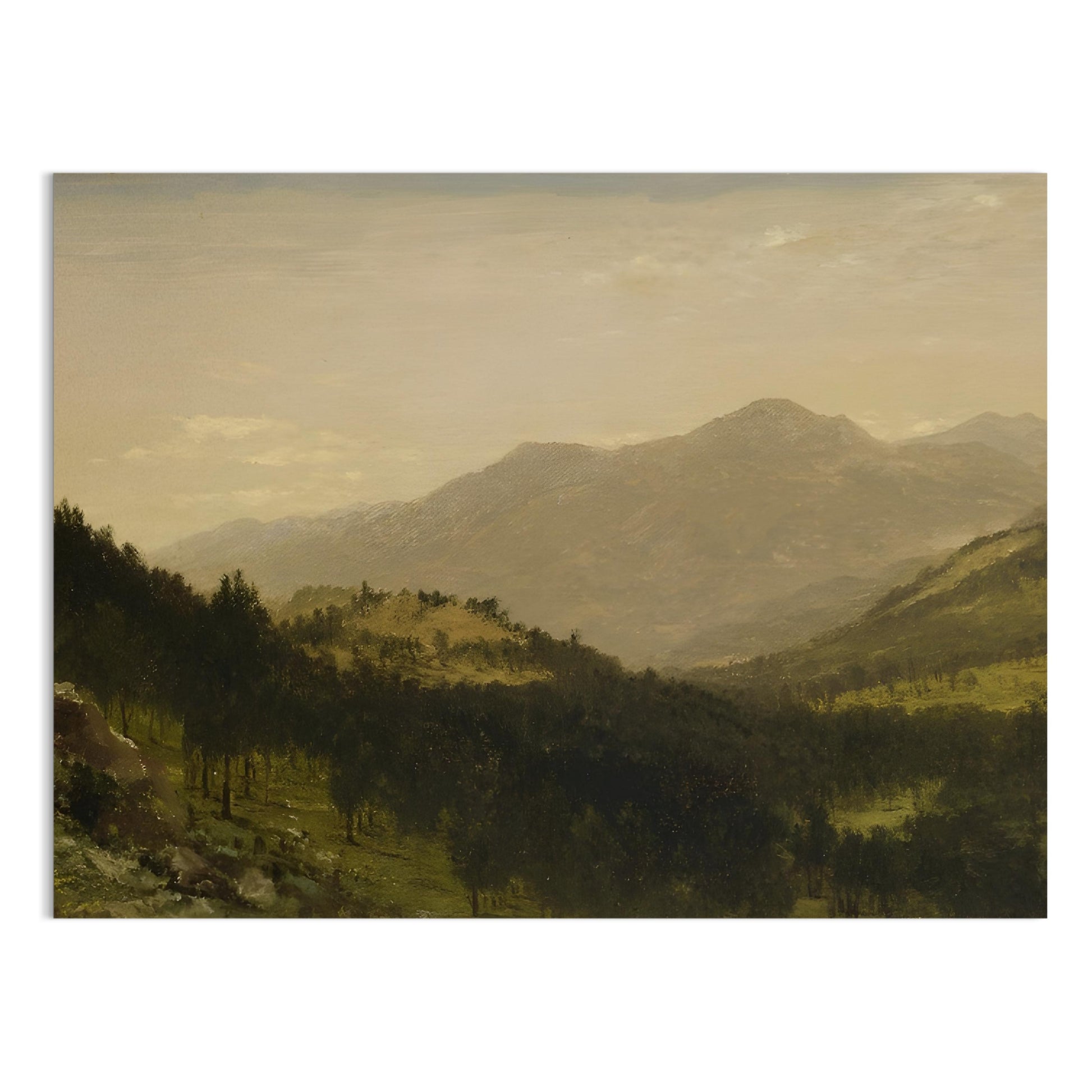 Premium Poster of Breathtaking Mountain Landscape in Natural Colors Posters