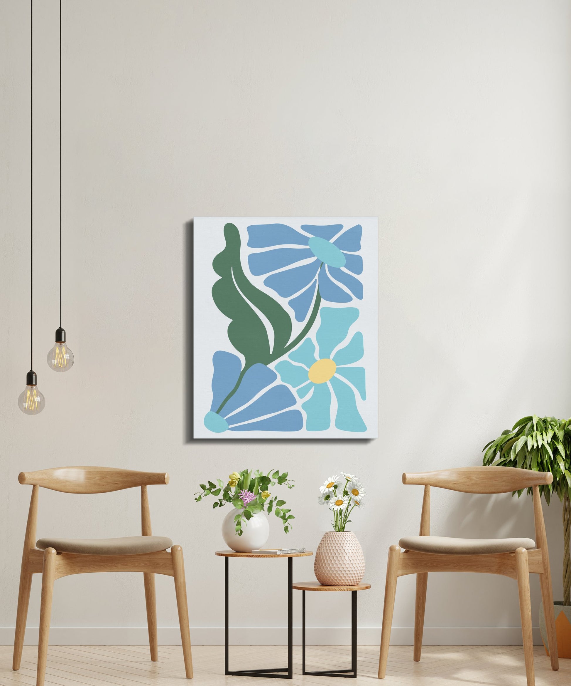 Premium Poster of Bright Blossoms Oversized Floral Canvas Wraps