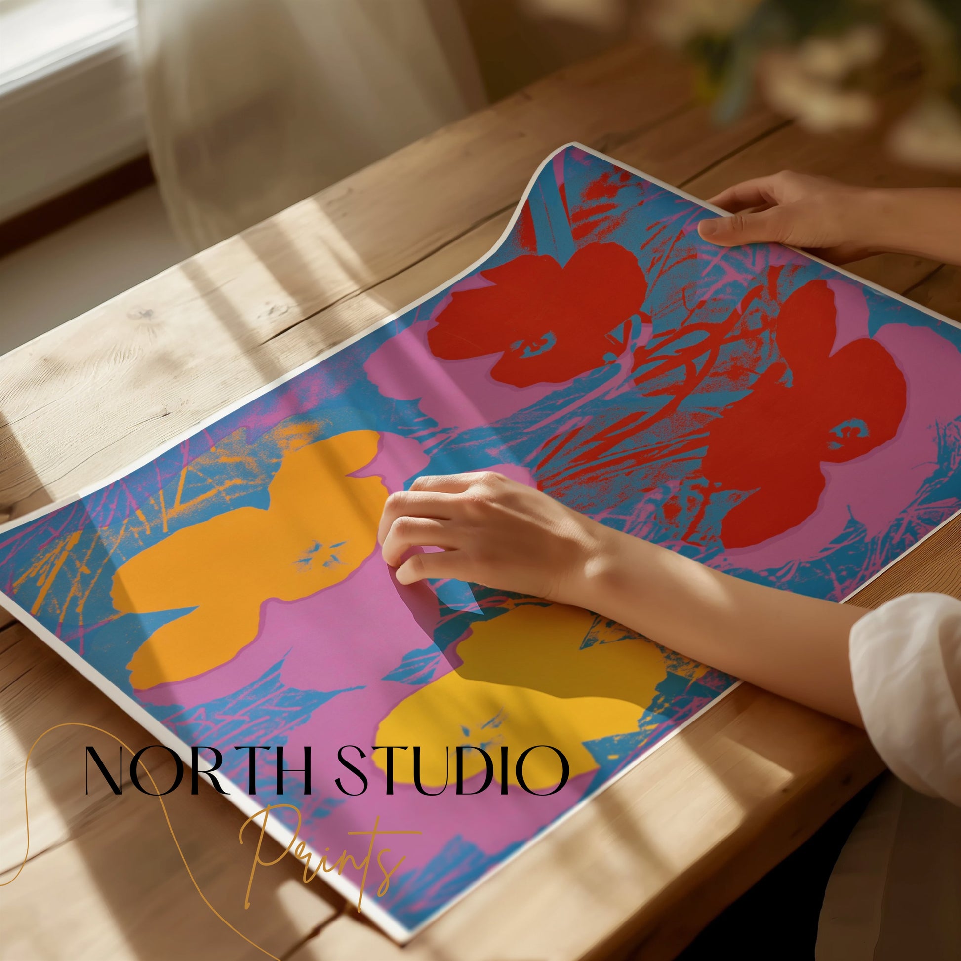 Premium Poster of Bright and Colorful Floral Art Posters