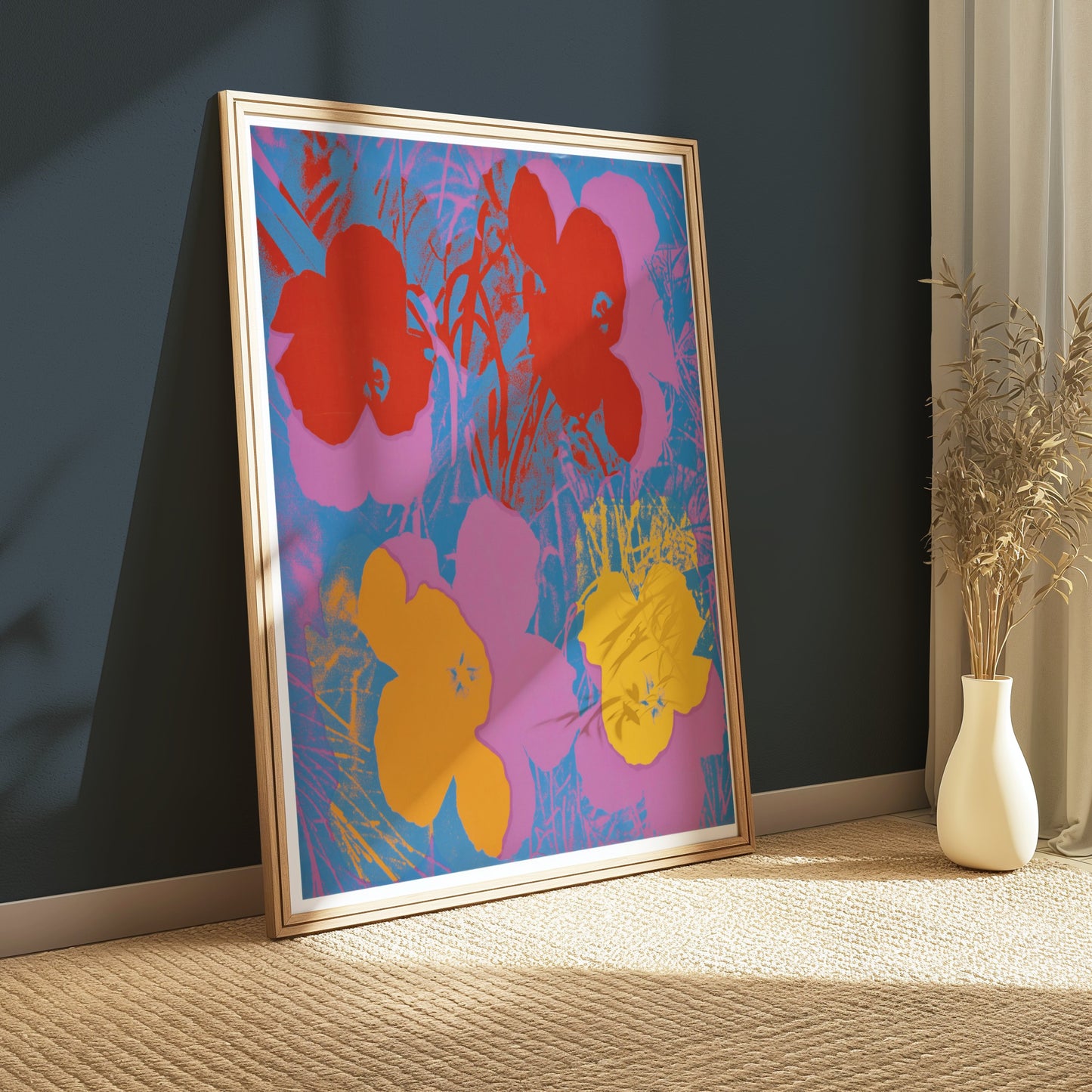 Premium Poster of Bright and Colorful Floral Art Posters