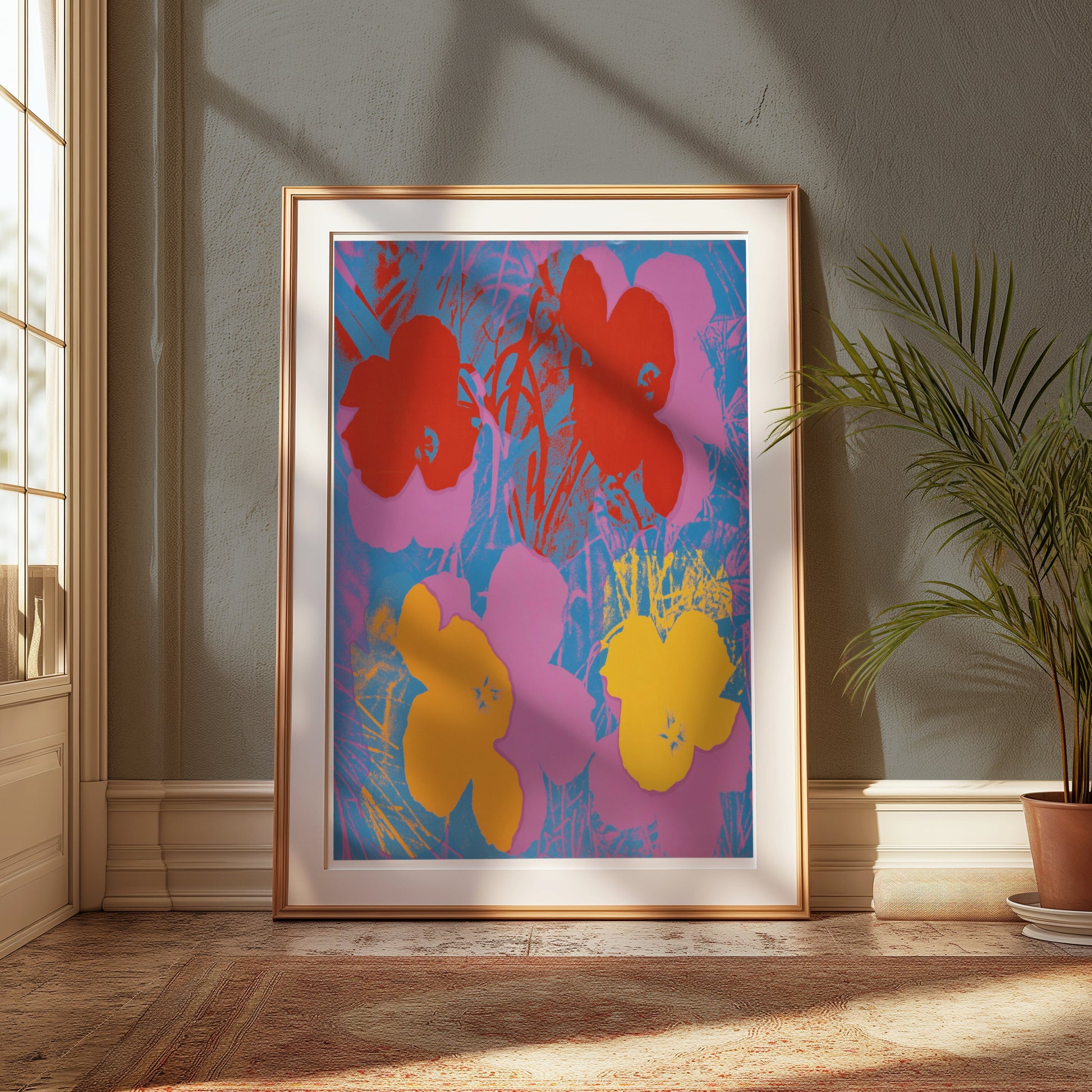 Premium Poster of Bright and Colorful Floral Art Posters