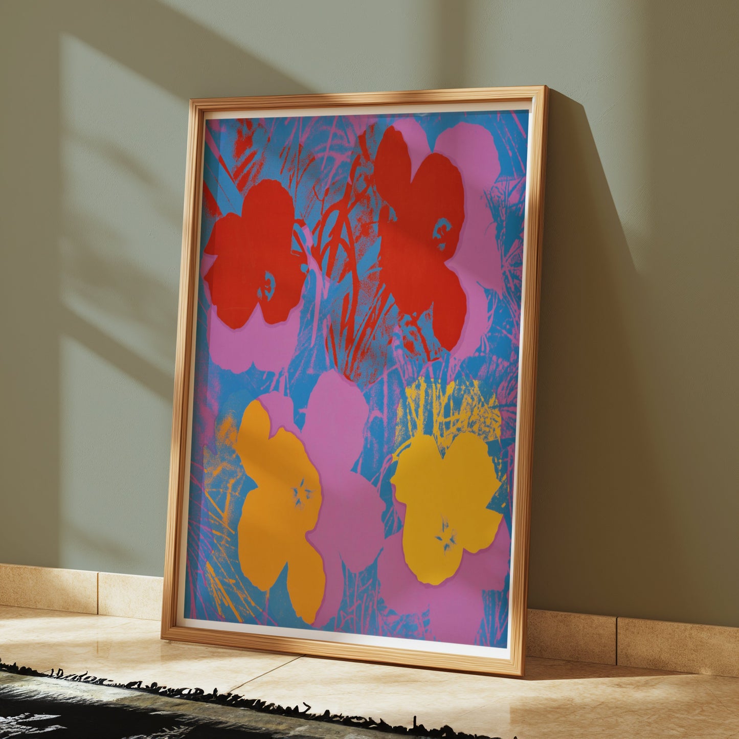 Premium Poster of Bright and Colorful Floral Art Posters