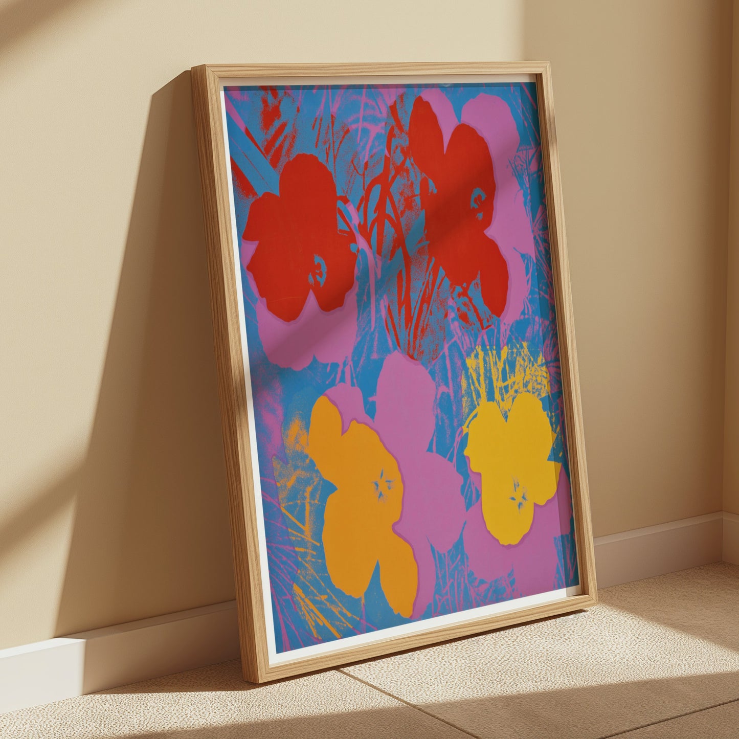 Premium Poster of Bright and Colorful Floral Art Posters