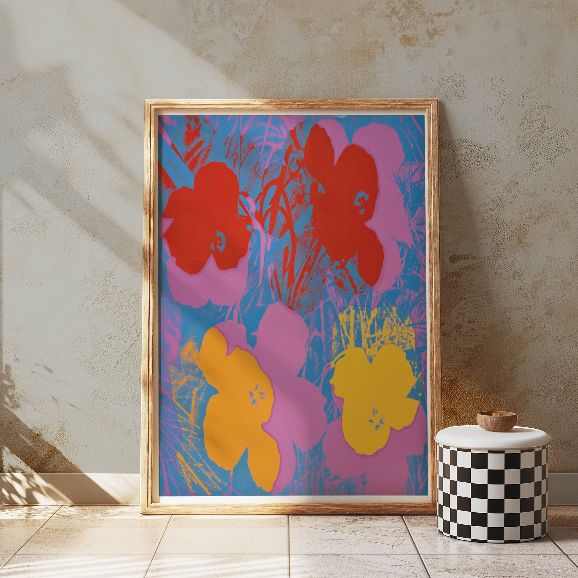 Premium Poster of Bright and Colorful Floral Art Posters
