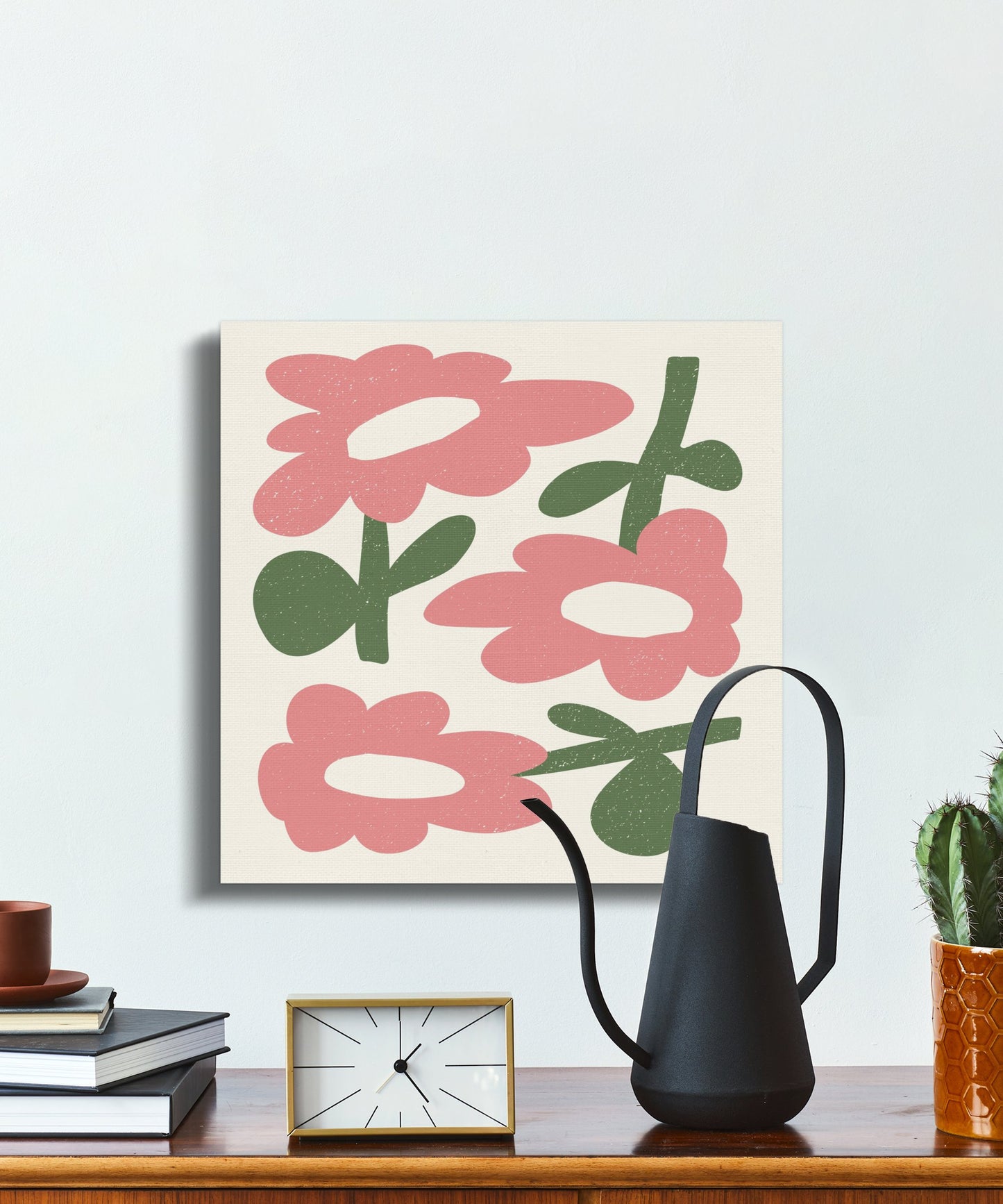 Premium Poster of Bright and Whimsical Floral Wall Art Canvas Wraps