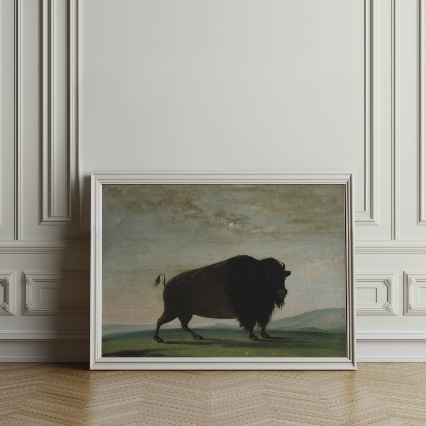 Premium Poster of Buffalo in Landscape Art Print Posters