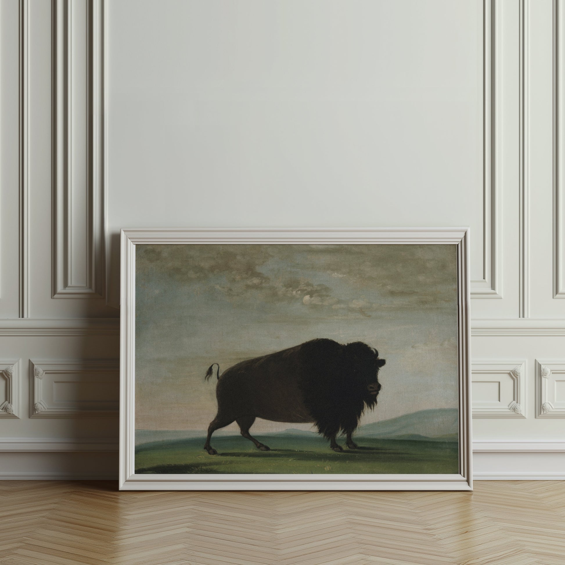 Premium Poster of Buffalo in Landscape Art Print Posters