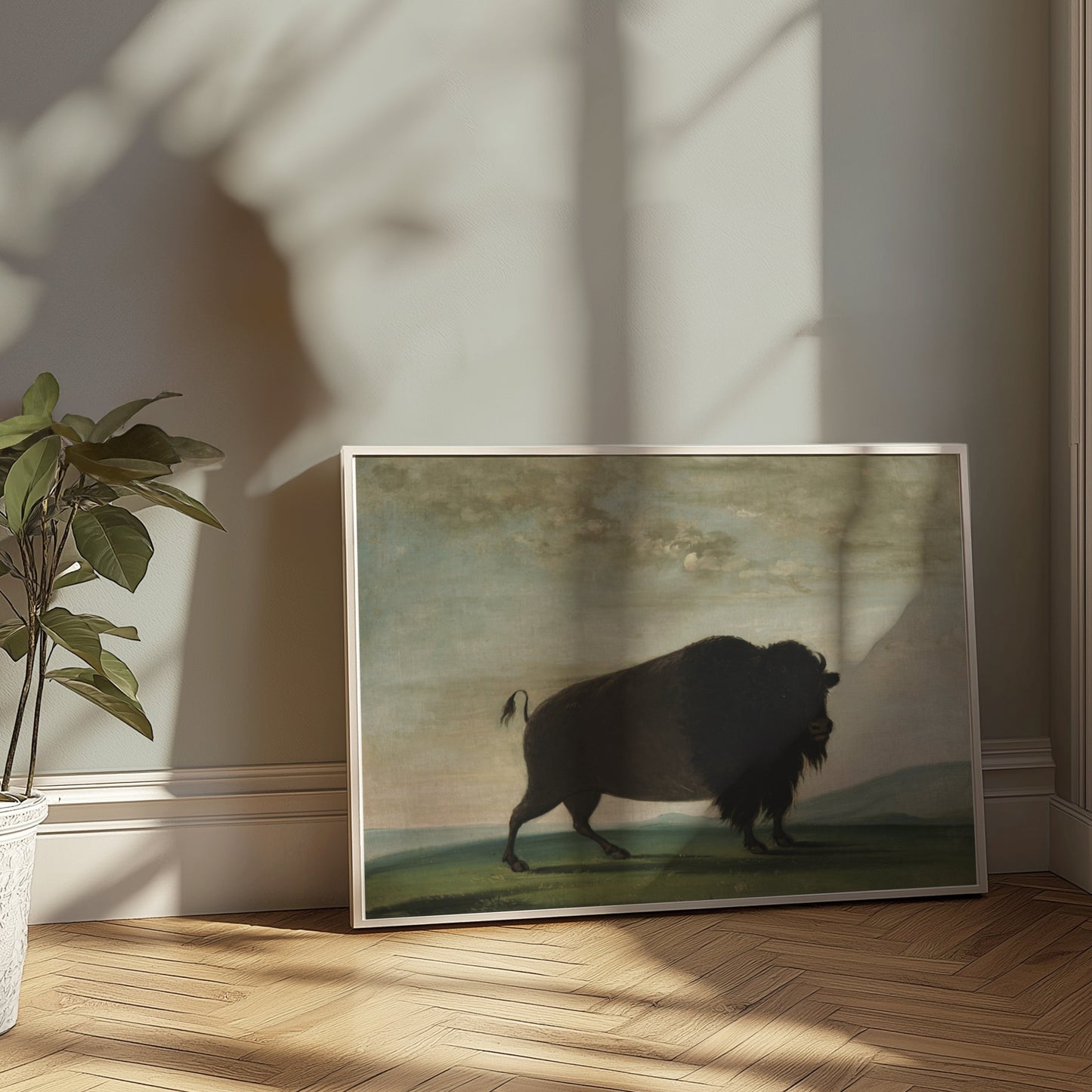 Premium Poster of Buffalo in Landscape Art Print Posters
