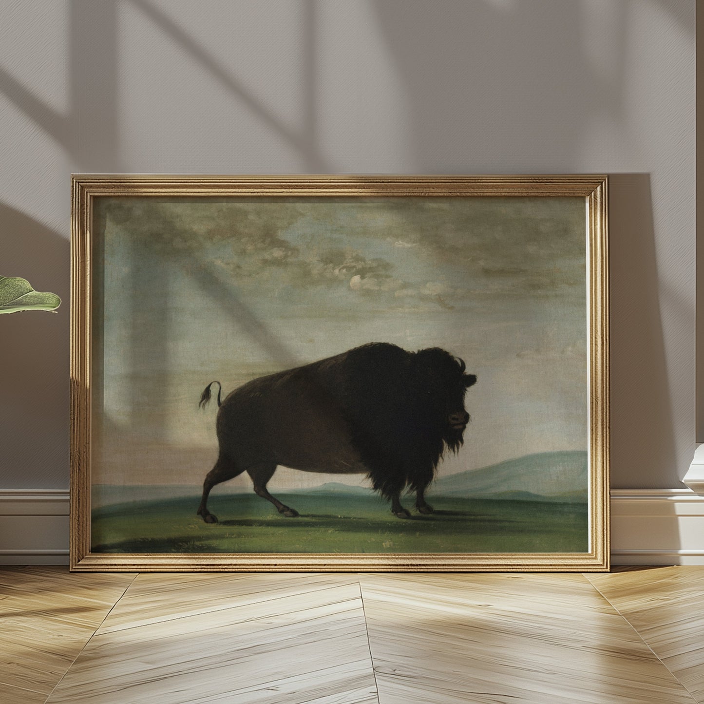 Premium Poster of Buffalo in Landscape Art Print Posters