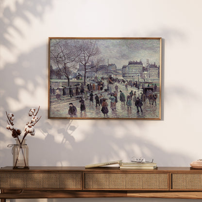 Premium Poster of Busy Paris Street Historical Scene Art Posters