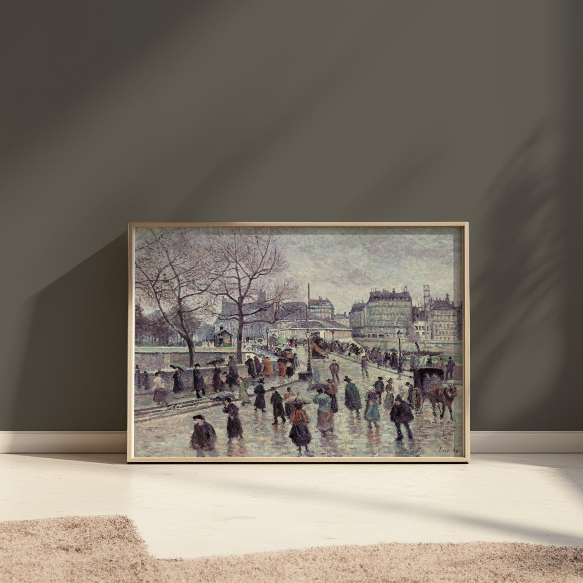 Premium Poster of Busy Paris Street Historical Scene Art Posters