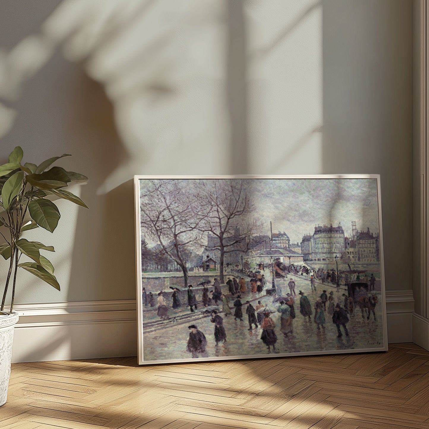 Premium Poster of Busy Paris Street Historical Scene Art Posters