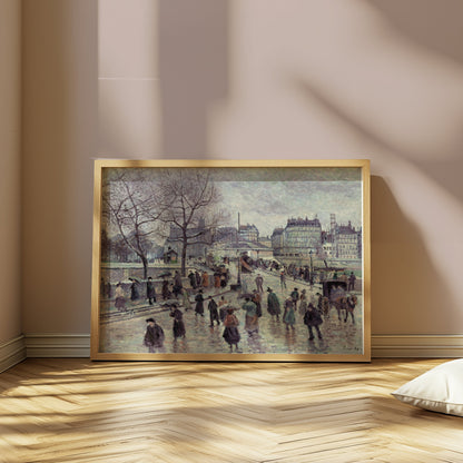 Premium Poster of Busy Paris Street Historical Scene Art Posters