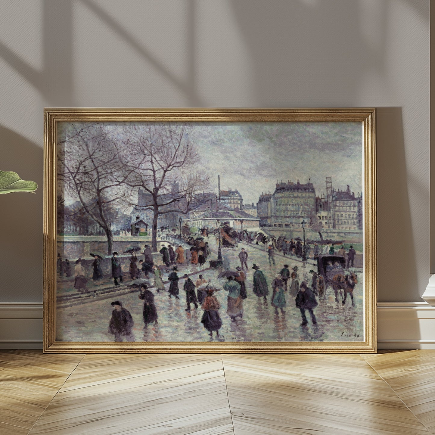 Premium Poster of Busy Paris Street Historical Scene Art Posters