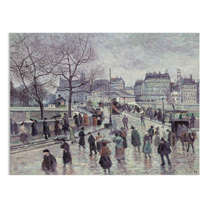 Premium Poster of Busy Paris Street Historical Scene Art Posters