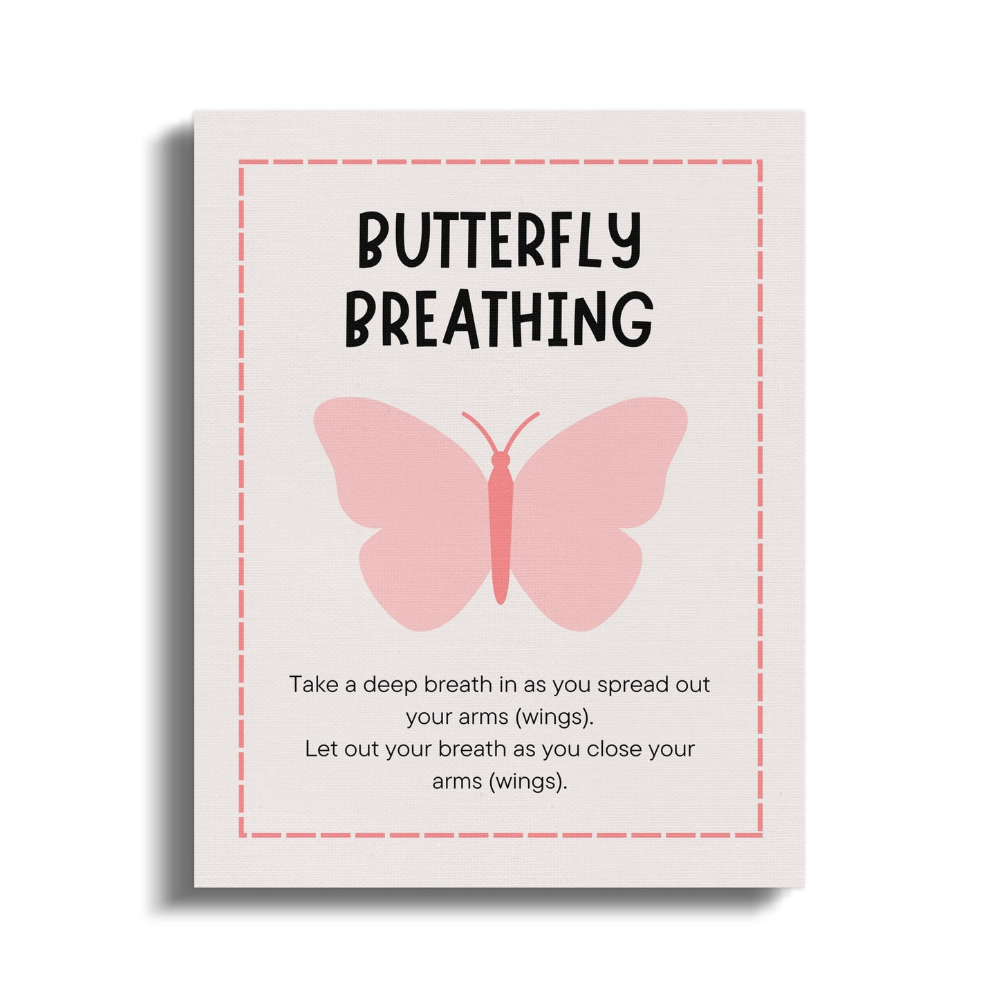 Premium Poster of Butterfly Breathing Nursery Wall Art Canvas Wraps