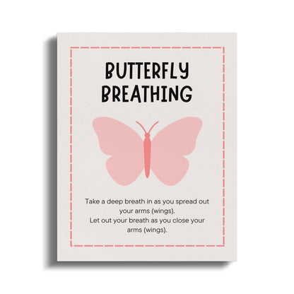 Premium Poster of Butterfly Breathing Nursery Wall Art Canvas Wraps