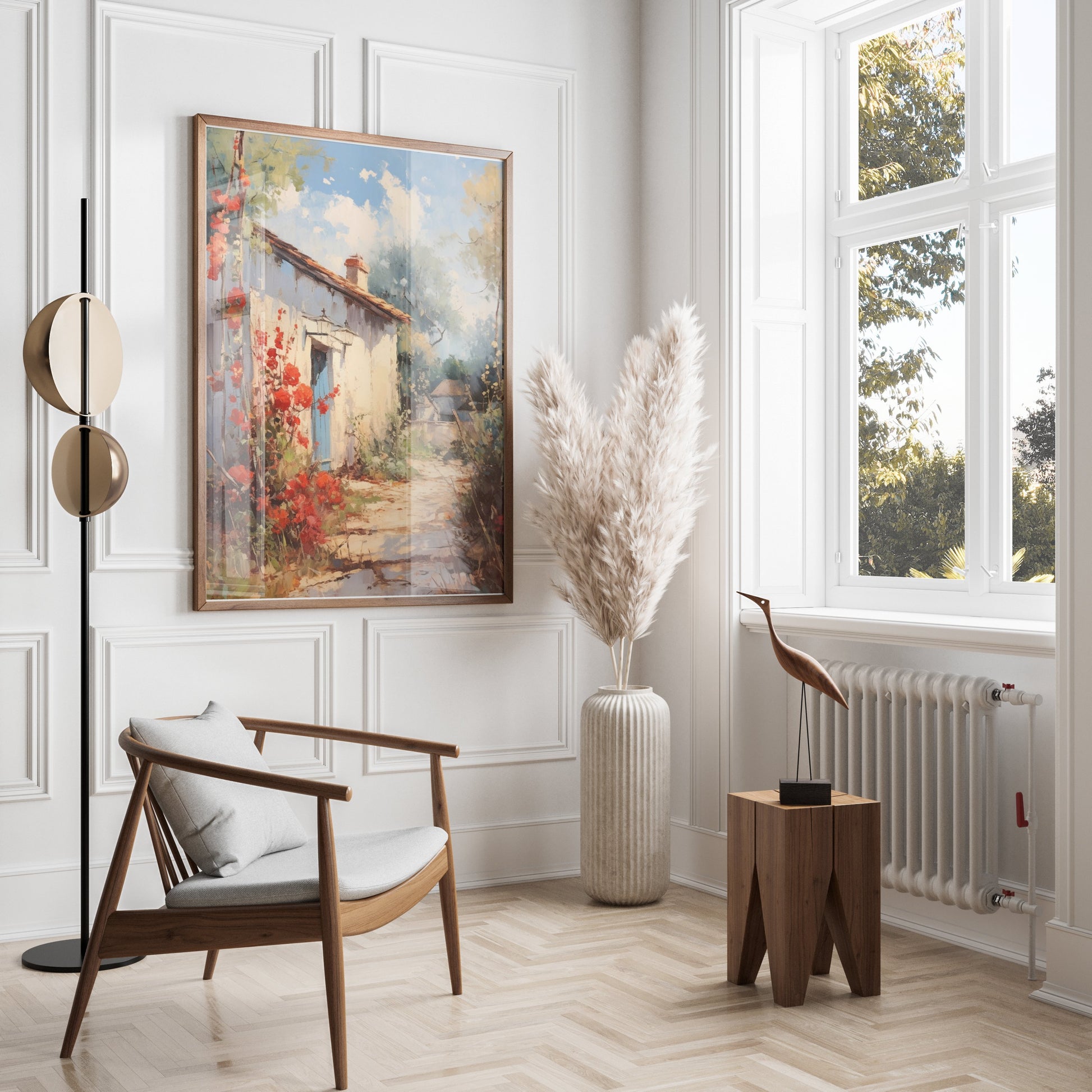 Premium Poster of Captivating Countryside Cottage Landscape Artwork Posters
