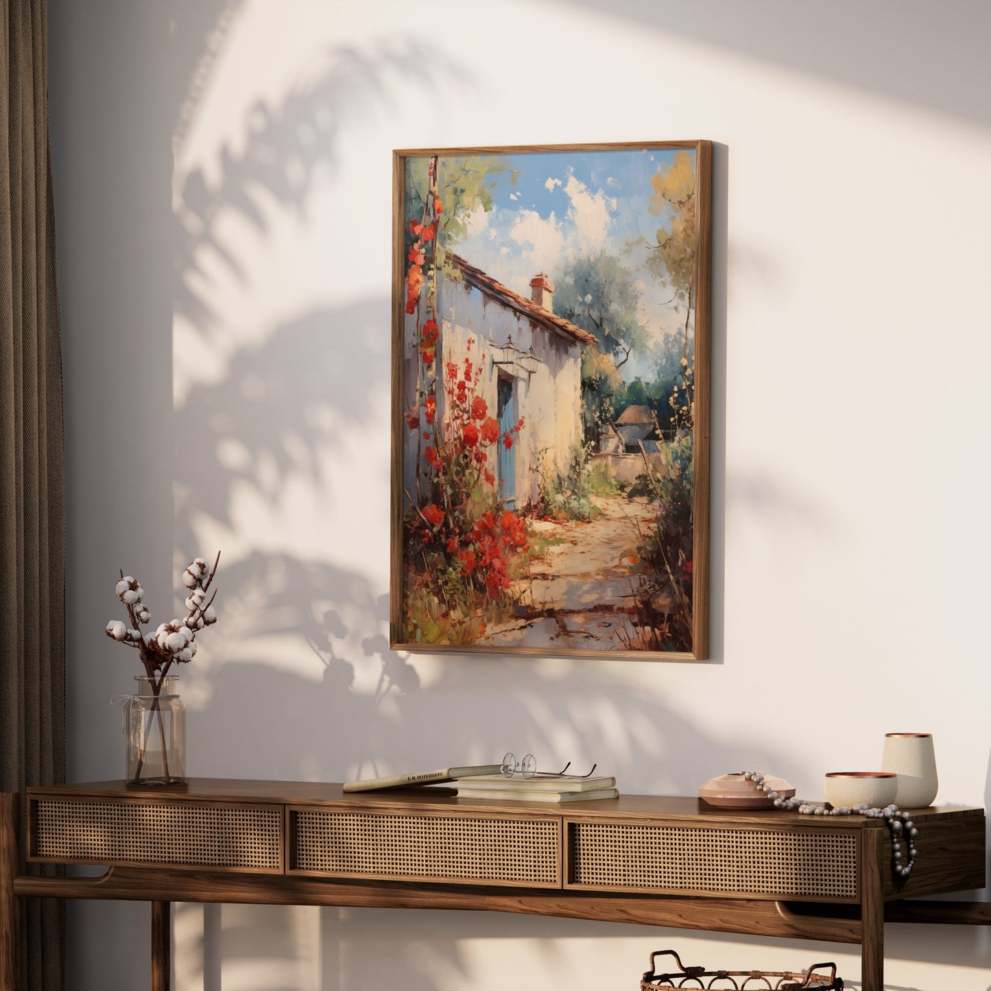 Premium Poster of Captivating Countryside Cottage Landscape Artwork Posters