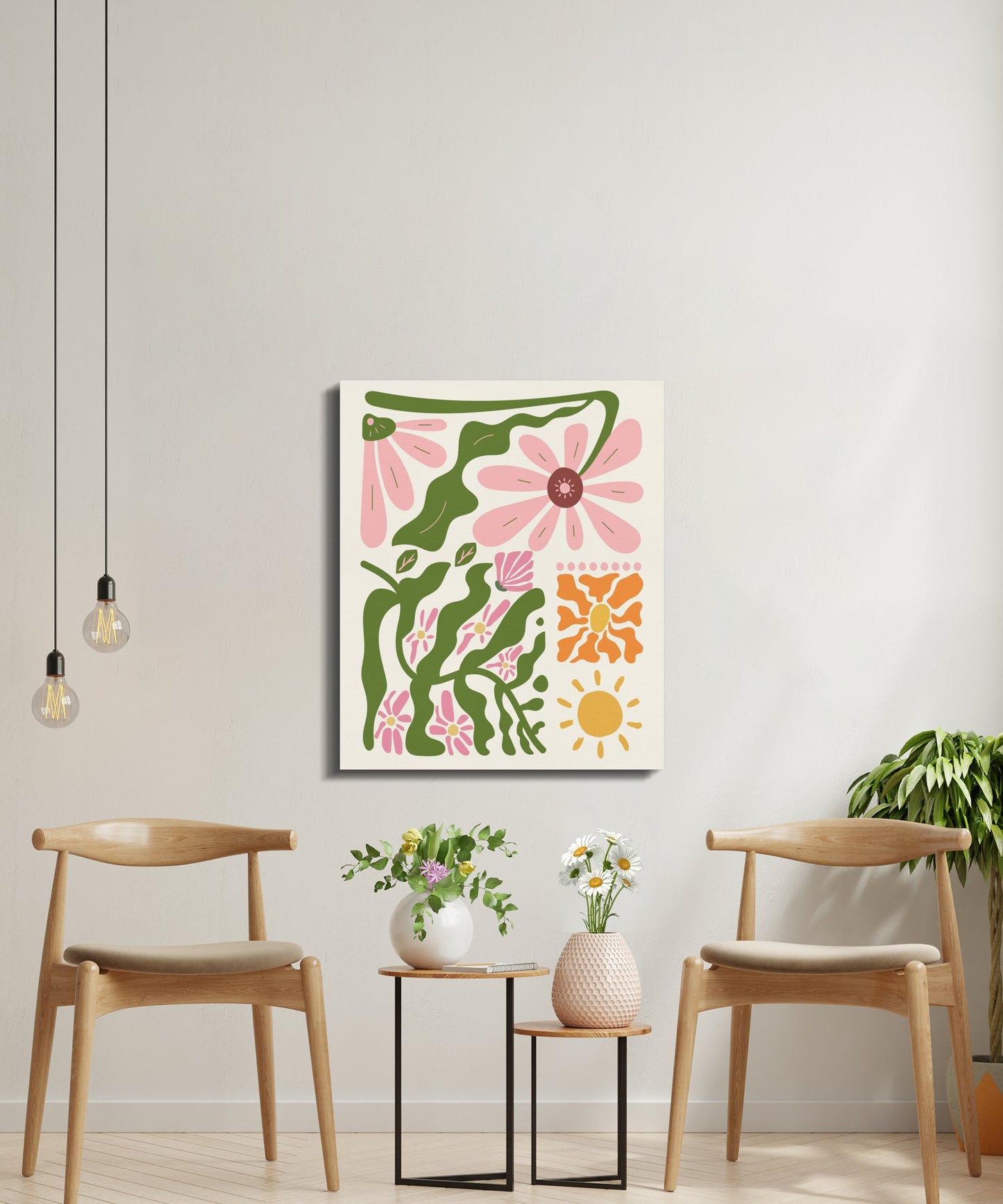 Premium Poster of Captivating Floral Wall Art on Beautiful Canvas Wraps