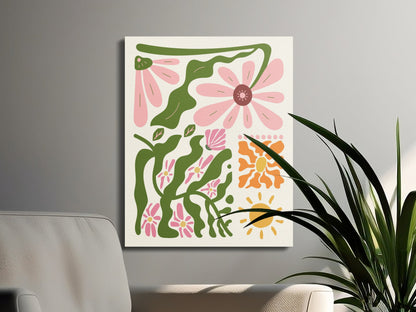 Premium Poster of Captivating Floral Wall Art on Beautiful Canvas Wraps