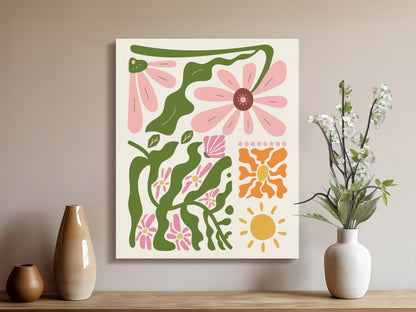 Premium Poster of Captivating Floral Wall Art on Beautiful Canvas Wraps