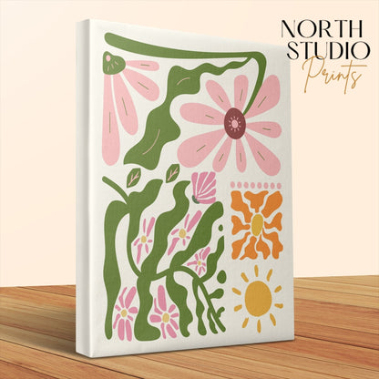 Premium Poster of Captivating Floral Wall Art on Beautiful Canvas Wraps
