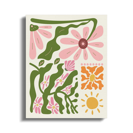 Premium Poster of Captivating Floral Wall Art on Beautiful Canvas Wraps