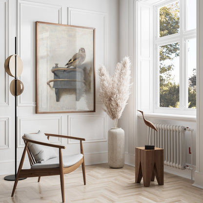 Premium Poster of Captivating Goldfinch Painting on Display Posters