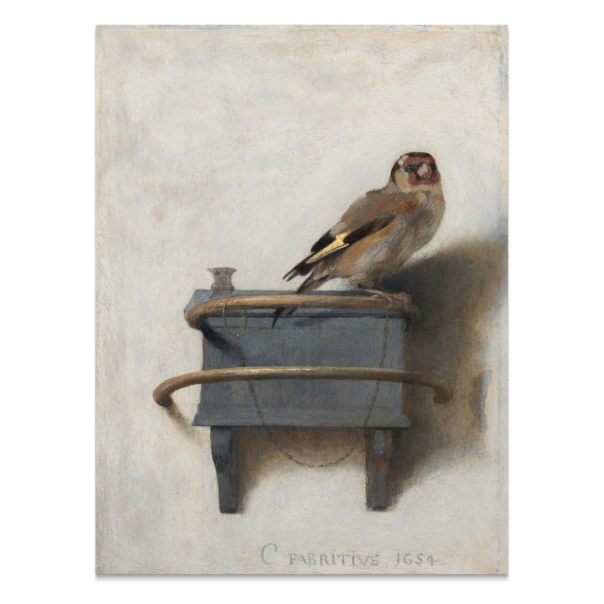 Premium Poster of Captivating Goldfinch Painting on Display Posters