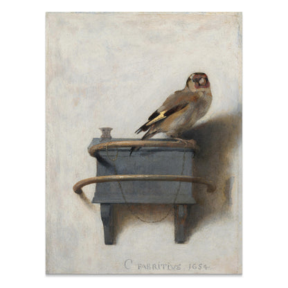Premium Poster of Captivating Goldfinch Painting on Display Posters